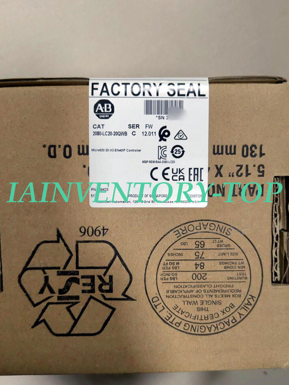 Allen Bradley 2080-LC20-20QWB with 2-Year Fast Ship - ALLEN BRADLEY