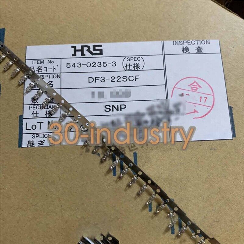 1000 New DF3-22SCF 22 AWG Crimp Terminals and Connectors 3.0A - DF PRODUCTS