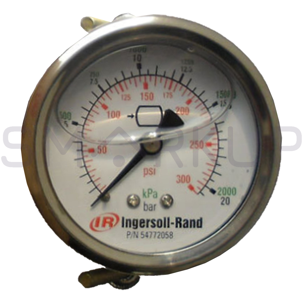 new In Box INGERSOLL RAND IR 54772058 Pressure Gauge