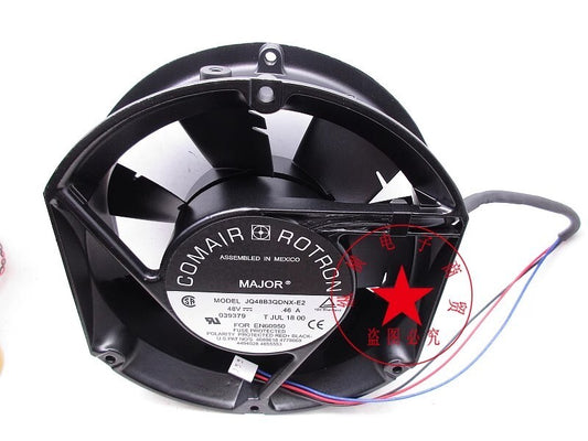 COMAIR JQ48B3QDNX-E2 17251 DC48V 0.46A 17CM Aluminum Frame Inverter Cooling Fan