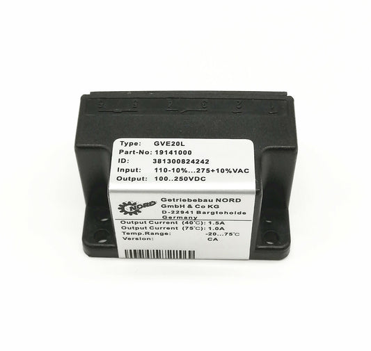 new NORD Rectifier GVE20L 19141000 110V-10%...275V+10%VAC 100...250VDC