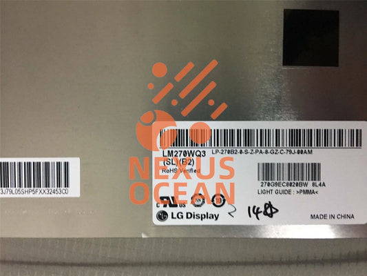 27" 2560(RGB)Ć1440 Resolution LM270WQ3-SLB2 LCD Screen Panel