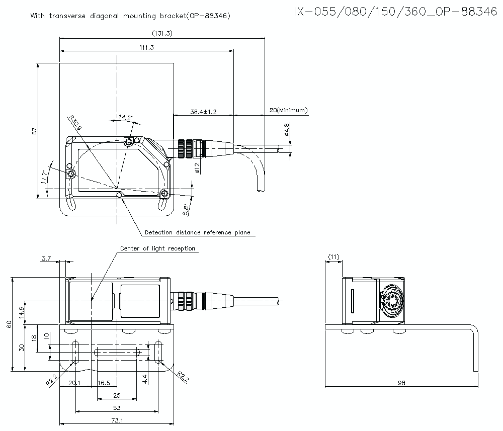 KEYENCE IX-055 Laser Sensor - KEYENCE