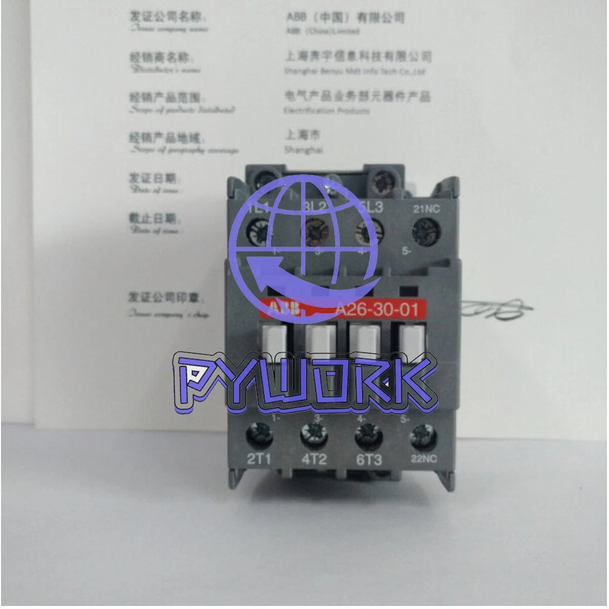 ABB AC Contactor A26-30-10 A26-30-01 Coil Voltages 24V 48V 110V 220V 380V 26AMP