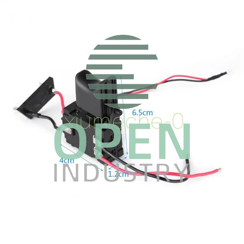 7.2V-24V 16A Electric Cordless Drill Trigger Switch Push Button With Small Light
