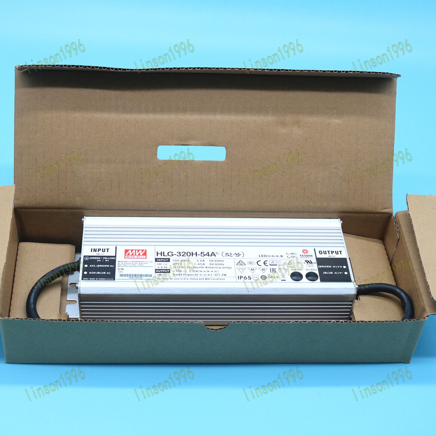 1-Unit MEAN WELL HLG-320H-54A Switching Power Supply - MEAN WELL