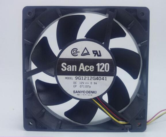 Sanyo 9G1212H4D03 12025 12CM DC12V 0.31A 3-wire chassis cooling fan