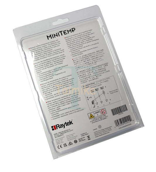 Raytek MiniTemp MT4 Laser Non-Contact Infrared Thermometer - Gray