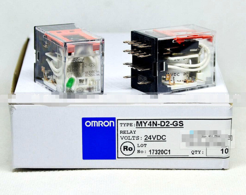 10PCS/1Box Omron MY4N-D2-GS MY4ND2GS Relays 24VDC In Box #OM