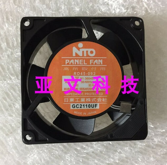 1pcs NTO RD45-092 A AC200V9CM 9225 iron leaf high temperature fan