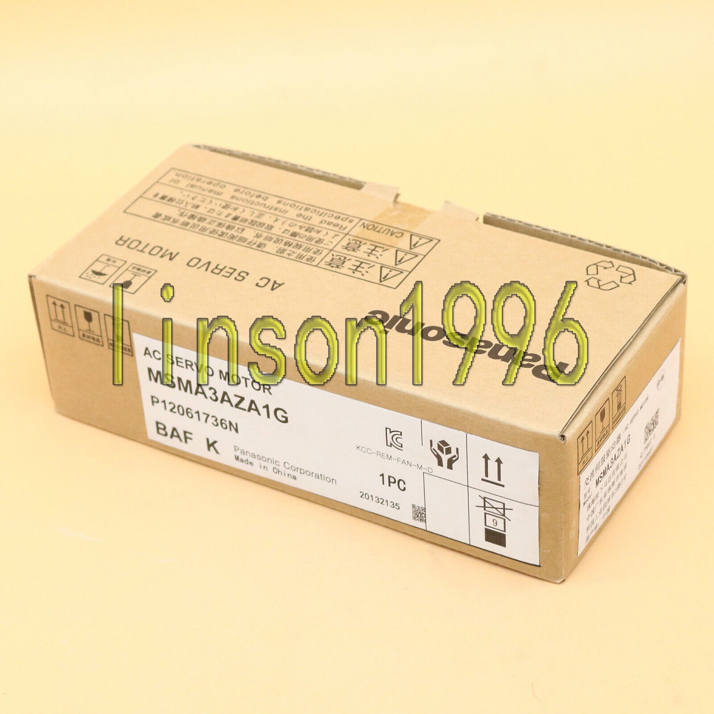 Panasonic MSMA3AZA1G AC Servo Motor 1-Year Warranty - PANASONIC