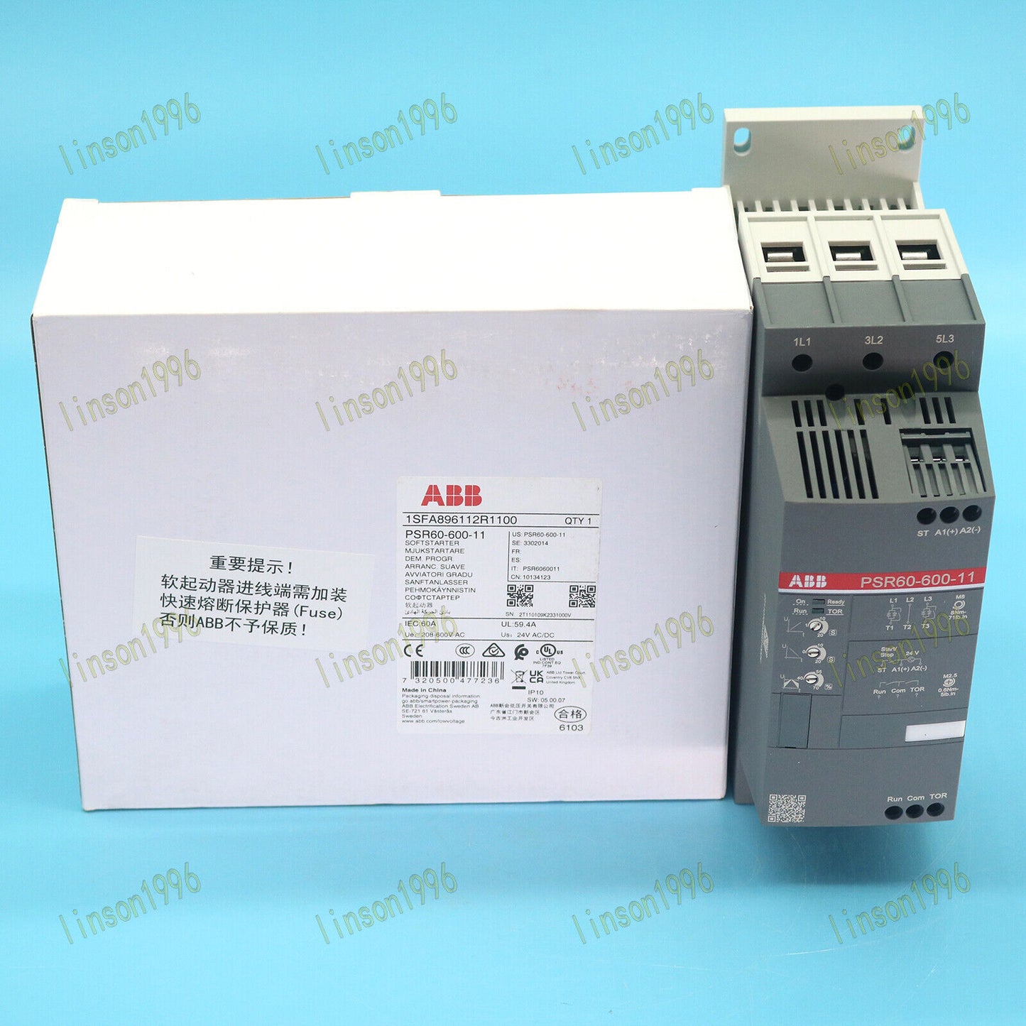 1PC Soft Starter PSR60-600-11 in Box - ABB