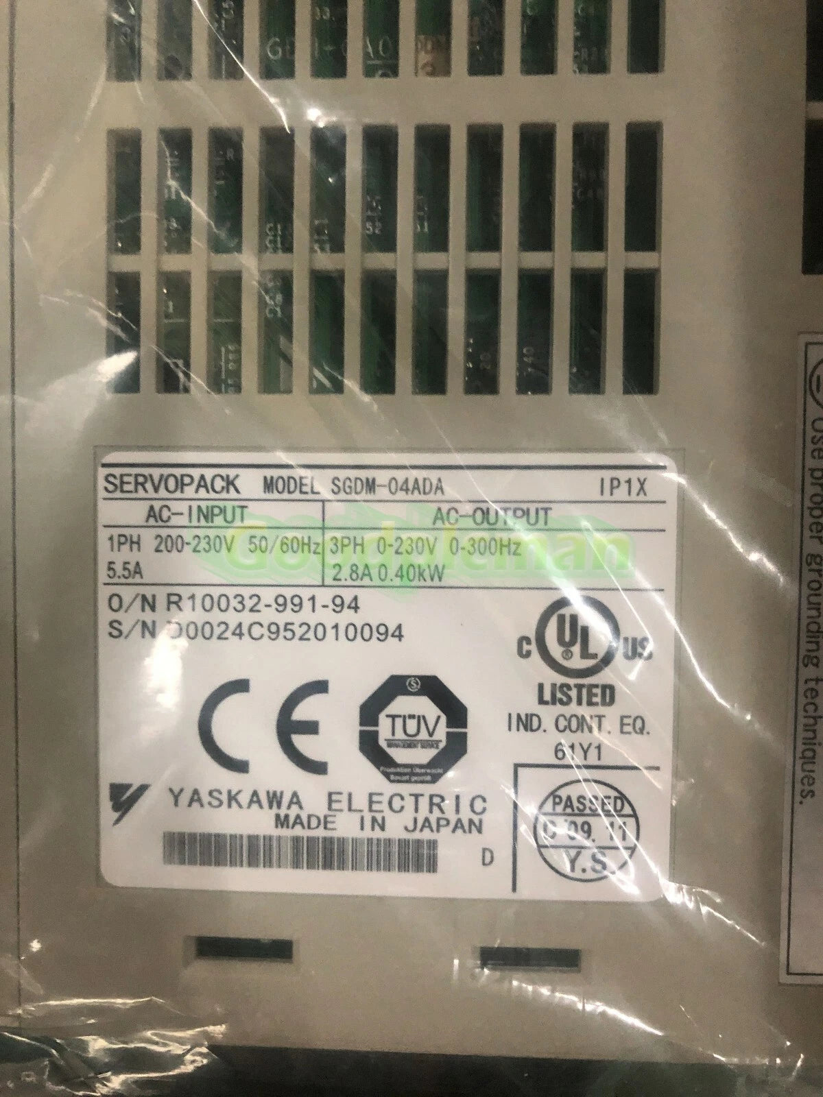 YASKAWA SGDM-04ADA AC SERVO DRIVER SGDM04ADA