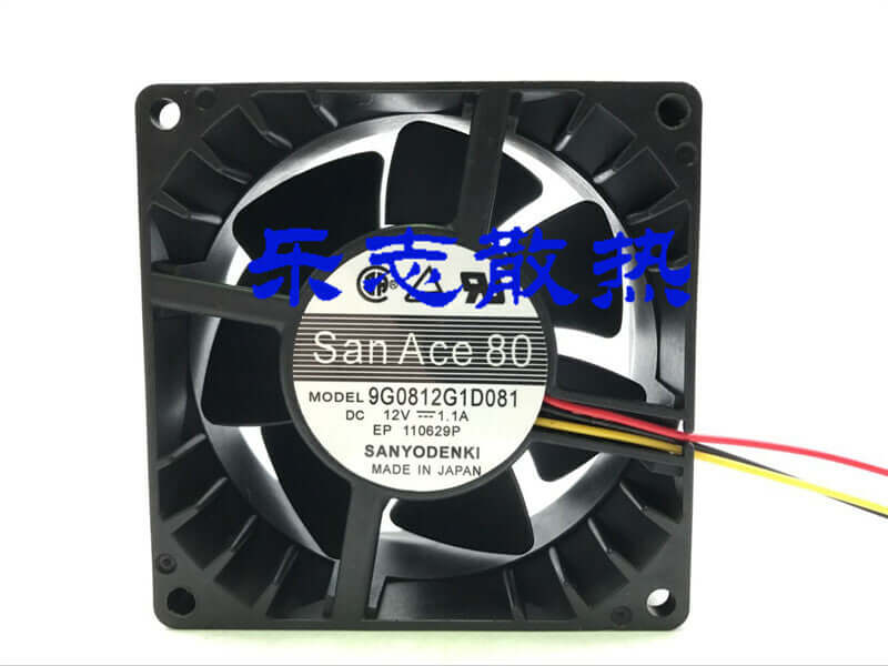 San Ace 80 9G0812G1D081 12V 1.1A 8038 8CM inverter cooling fan
