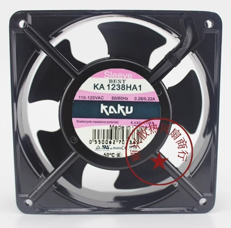 KAKU KA1238HA1 12038 AC110V-120V 0.28/0.22A 12CM Cooling Fan