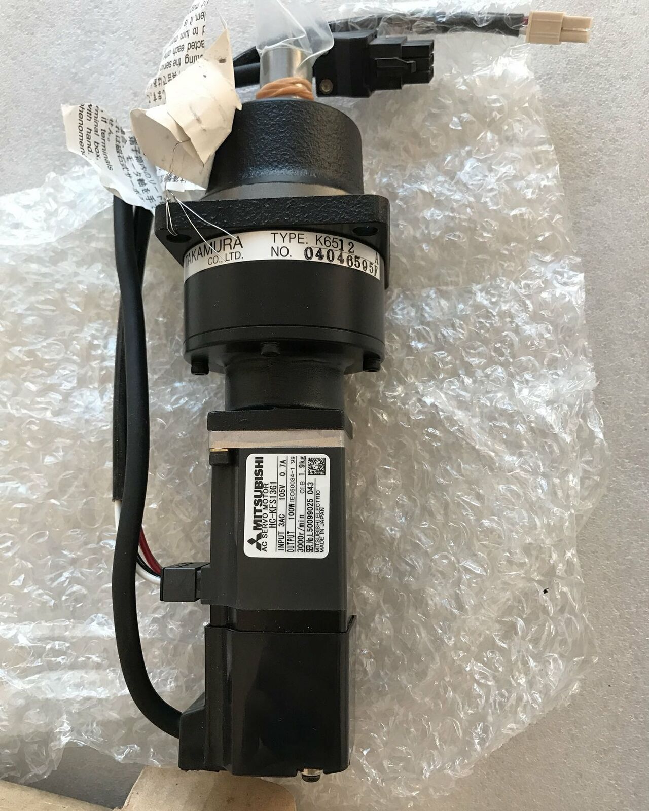 used Mitsubishi ONE HC-KFS13G1 servo driver tested good condition - MITSUBISHI