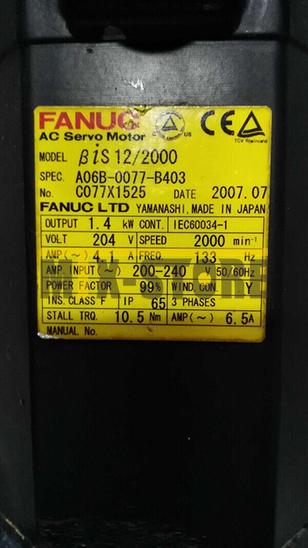 new 1pcs Fanuc A06B-0077-B403 Servo Motor A06B0077B403 One year - FANUC