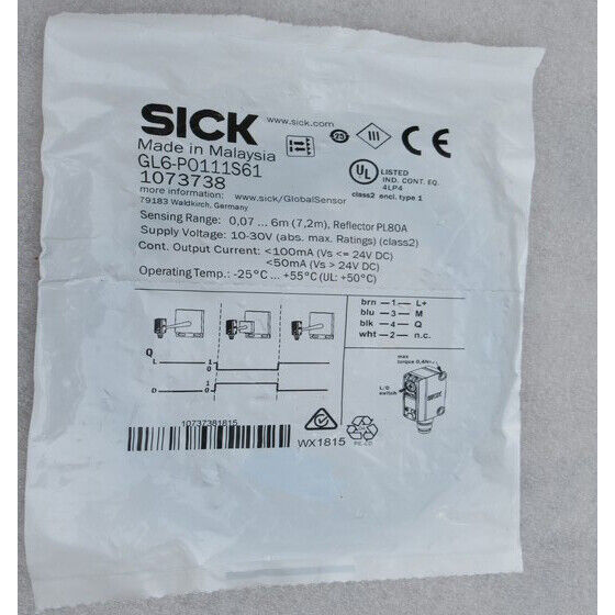 ONE Photoelectric Switch Sensor GL6-P0111S61 Fast - ONE
