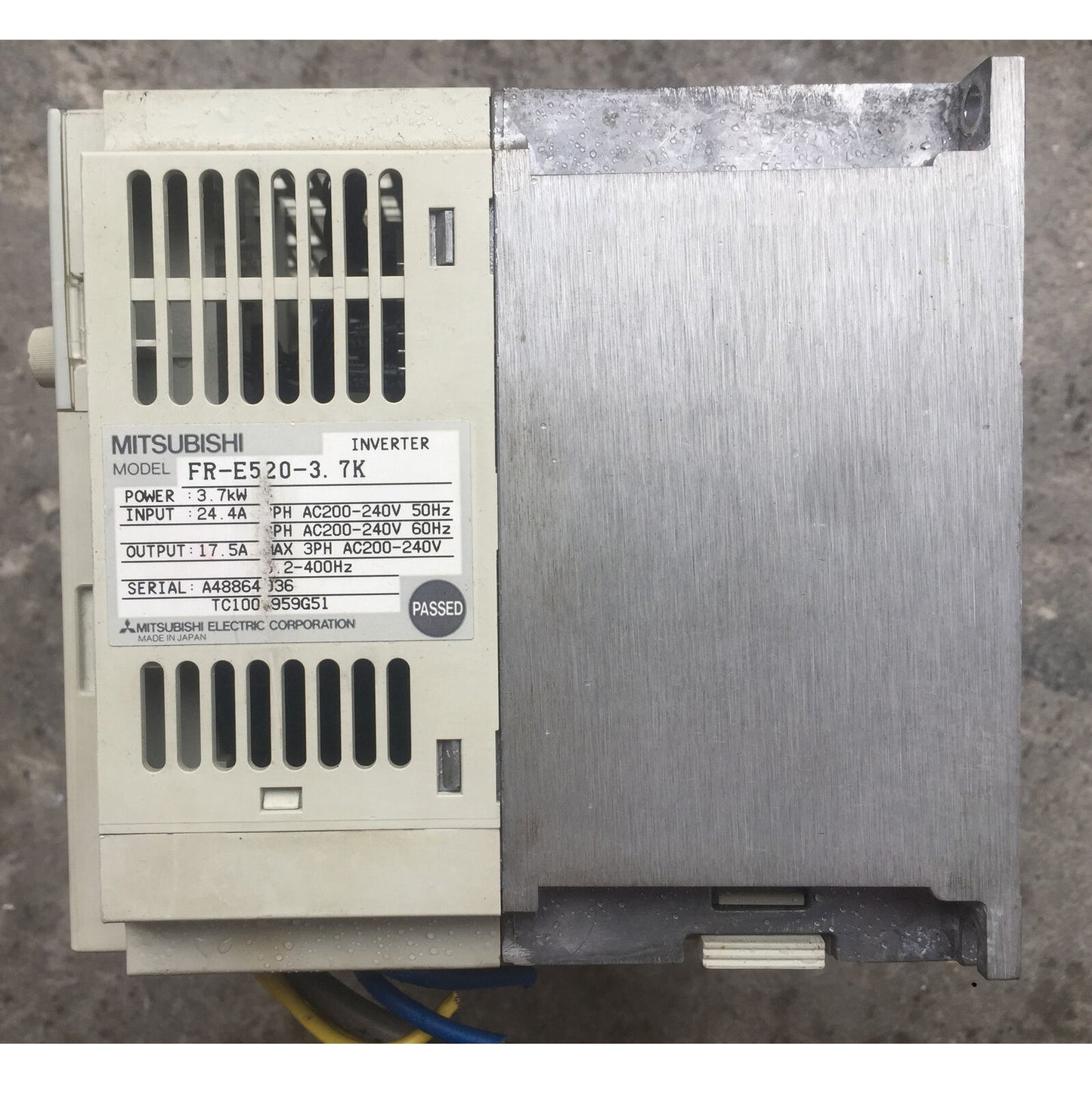 Used Mitsubishi Inverter FR-E520-3.7K 220V - MITSUBISHI