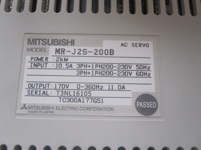 1PC MITSUBISHI AC SERVO DRIVER MR-J2S-200B MRJ2S200B