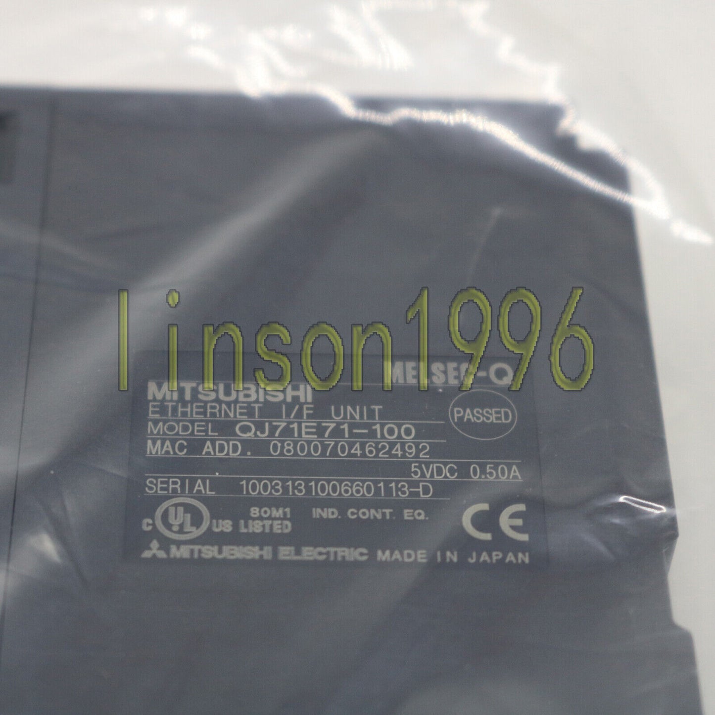 Mitsubishi ONE QJ71E71-100 Ethernet Unit - MITSUBISHI