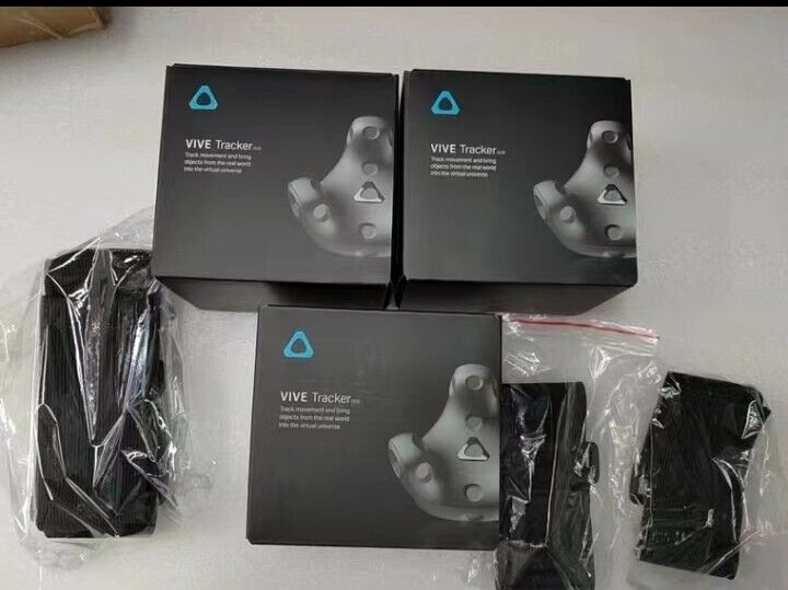 3PCS HTC Vive Tracker 3.0 Positioner + Strap for HTC Vive VR Devices - HTC