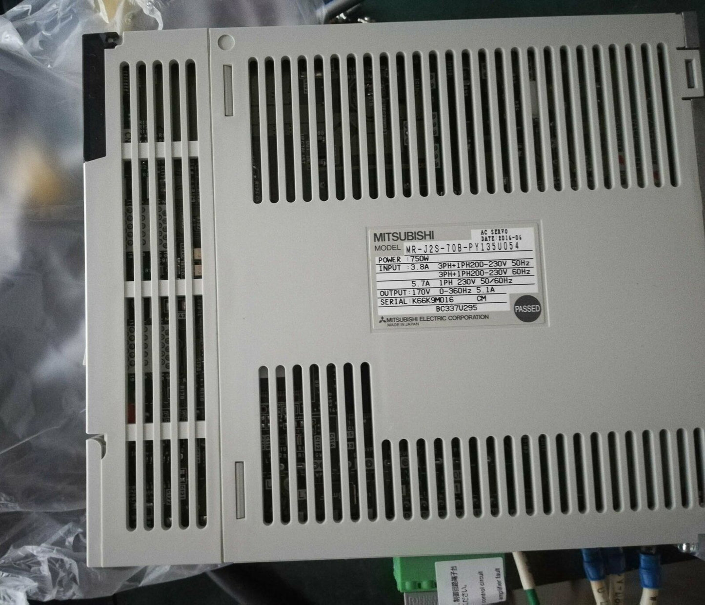 Mitsubishi Servo Drive MR-J2S-70B-PY135U054 – Fully Tested - MITSUBISHI