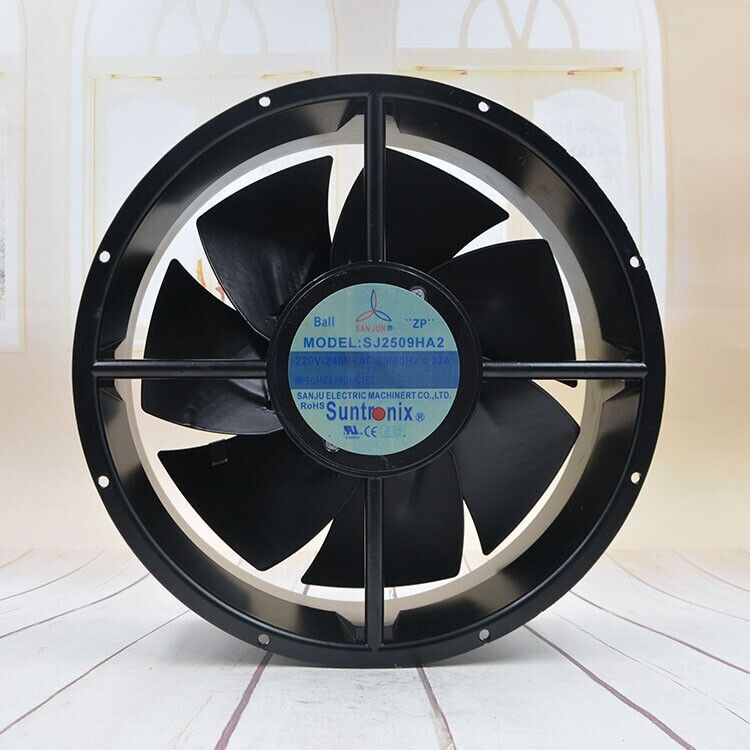 new 1 PCS SAN JUN Fan SJ2509HA2 AC 220V 25489 254*89mm Round all-metal axial fan