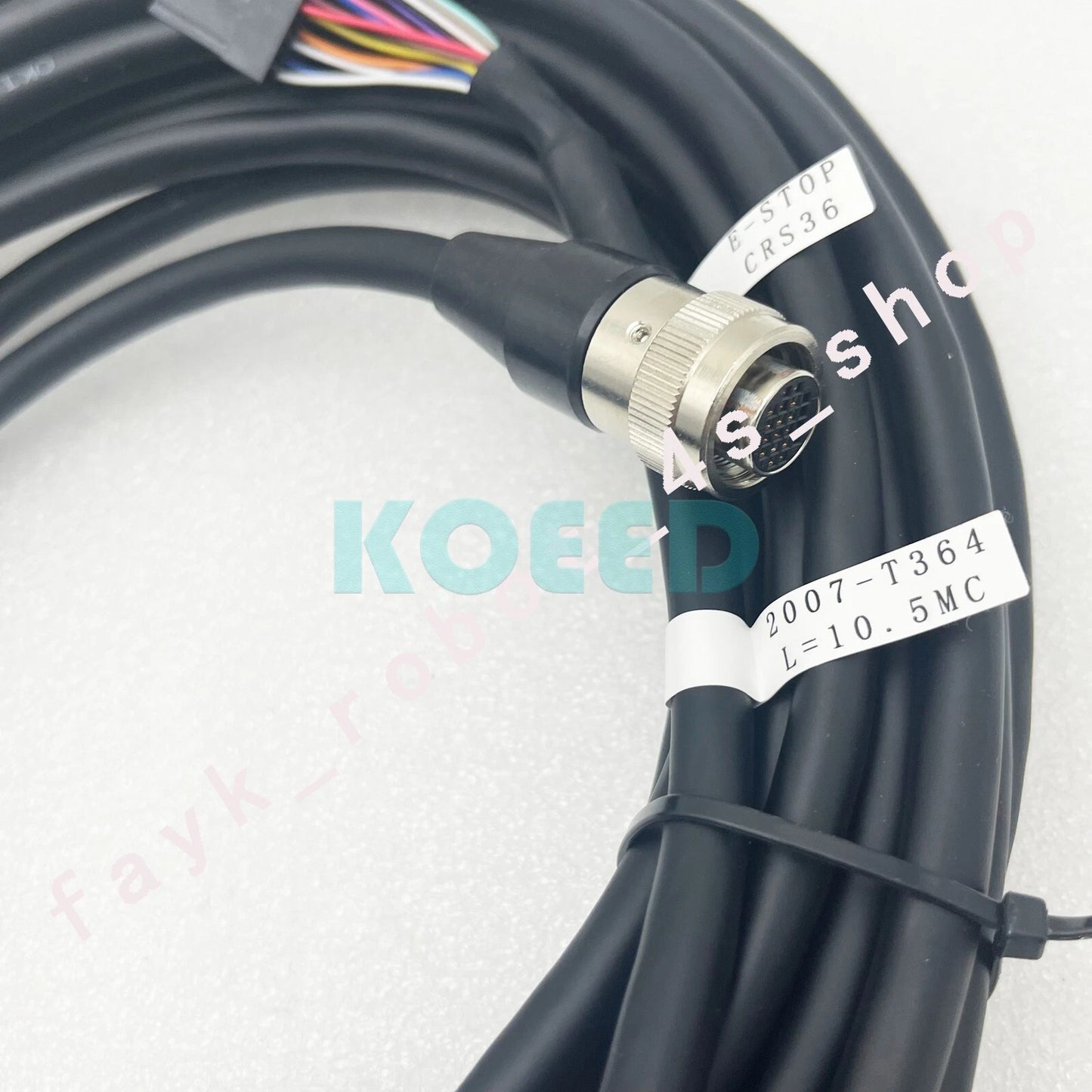 10M Cable/plug F FANUC Robot A05b-2256-C113#EMH/EAW/ESW teach pendant connector