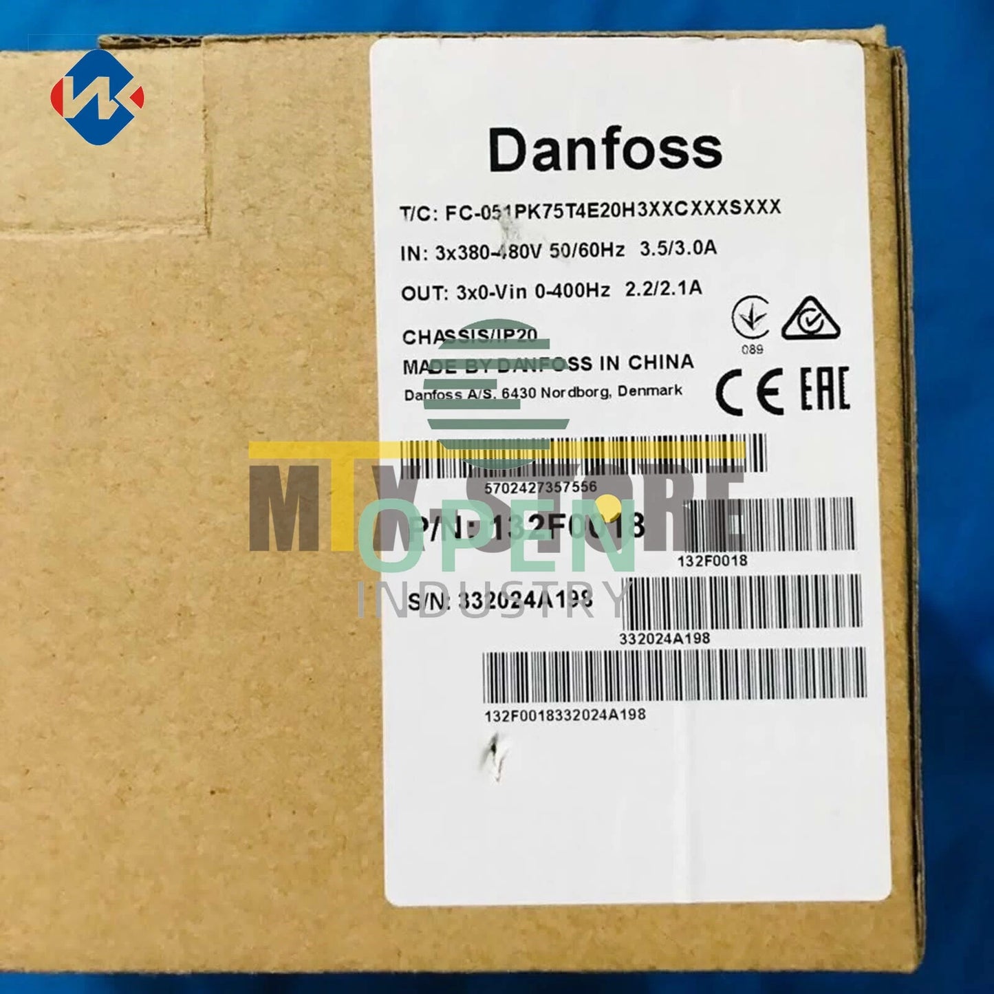 1PCS 132F0018 DANFOSS VLT MICRO DRIVE