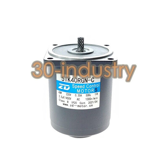 1PCS ZD 5IK40RGN-C Gear Reducer Motor with 5GN150K-400K Options - ZD