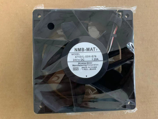 new NMB-MAT 4715VL-05W-B76 inverter cooling fan 24V 1.20A 12038 120mm 12cm 4-wire