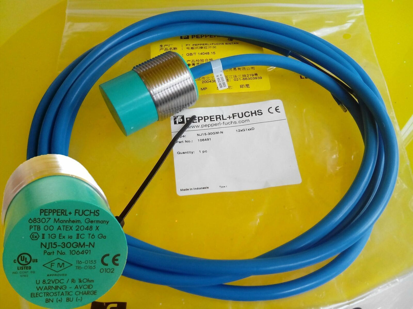 1PC Pepperl+Fuchs NJ15-30GM-N Proximity Switch Fast - PEPPERL+FUCHS