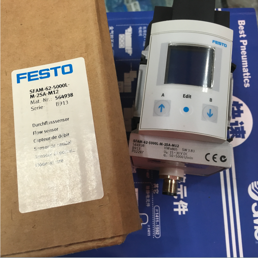 new 1PC Festo SFAM-62-5000L-M-2SA-M12 564938 Flow Sensor ping - FESTO