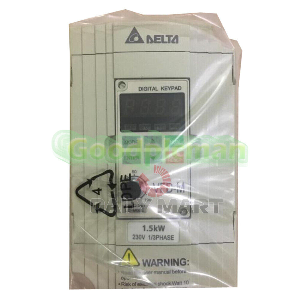 DELTA VFD015M23A Frequency Inverter Drive 3Phase 220V 1.5KW 2HP