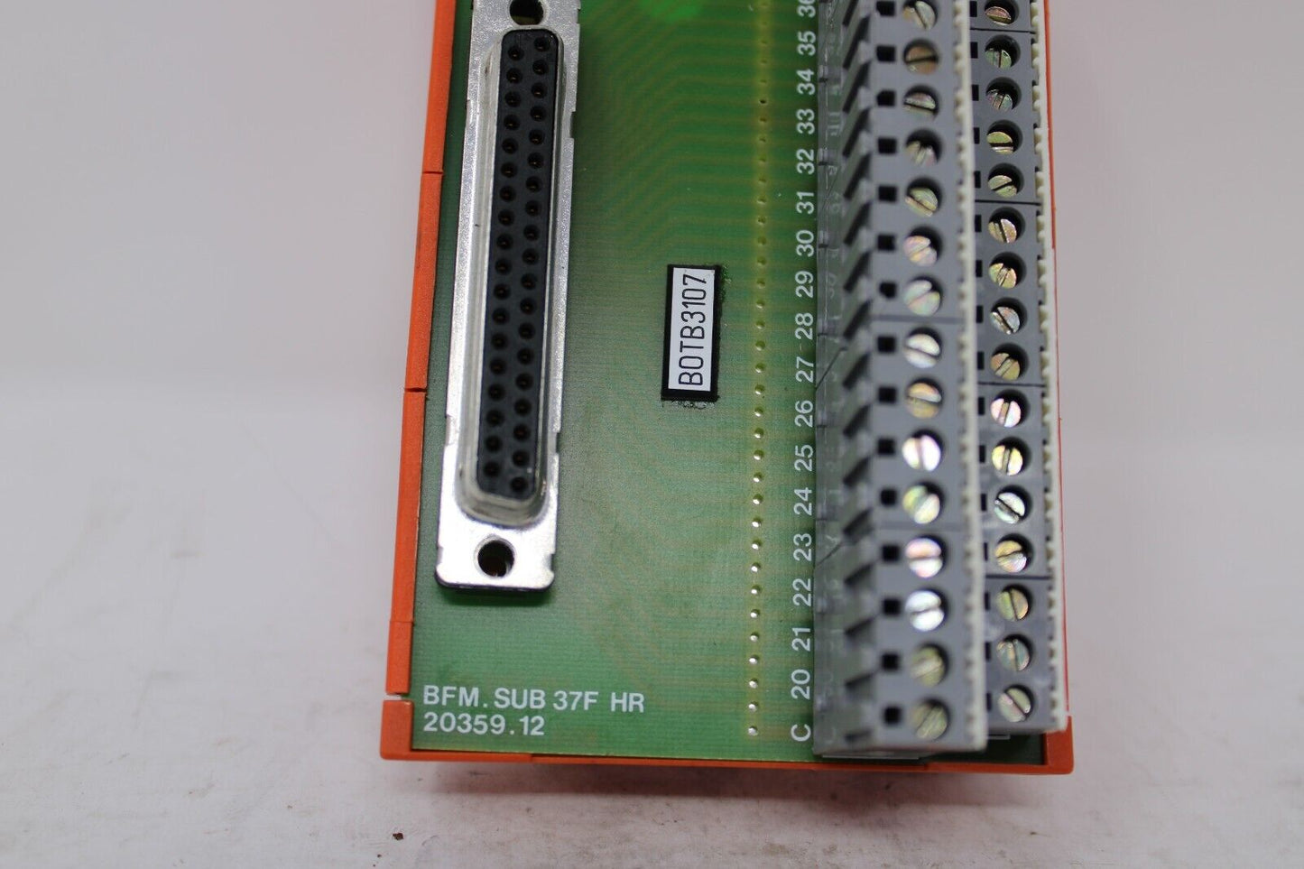used Entrelec BFM.SUB 37F HR Terminal Block 20359.12 - ENTRELAC