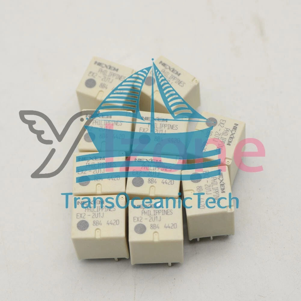 10Pcs NEC EX2-2U1J Automotive Relay 10 Pins 12VDC fix