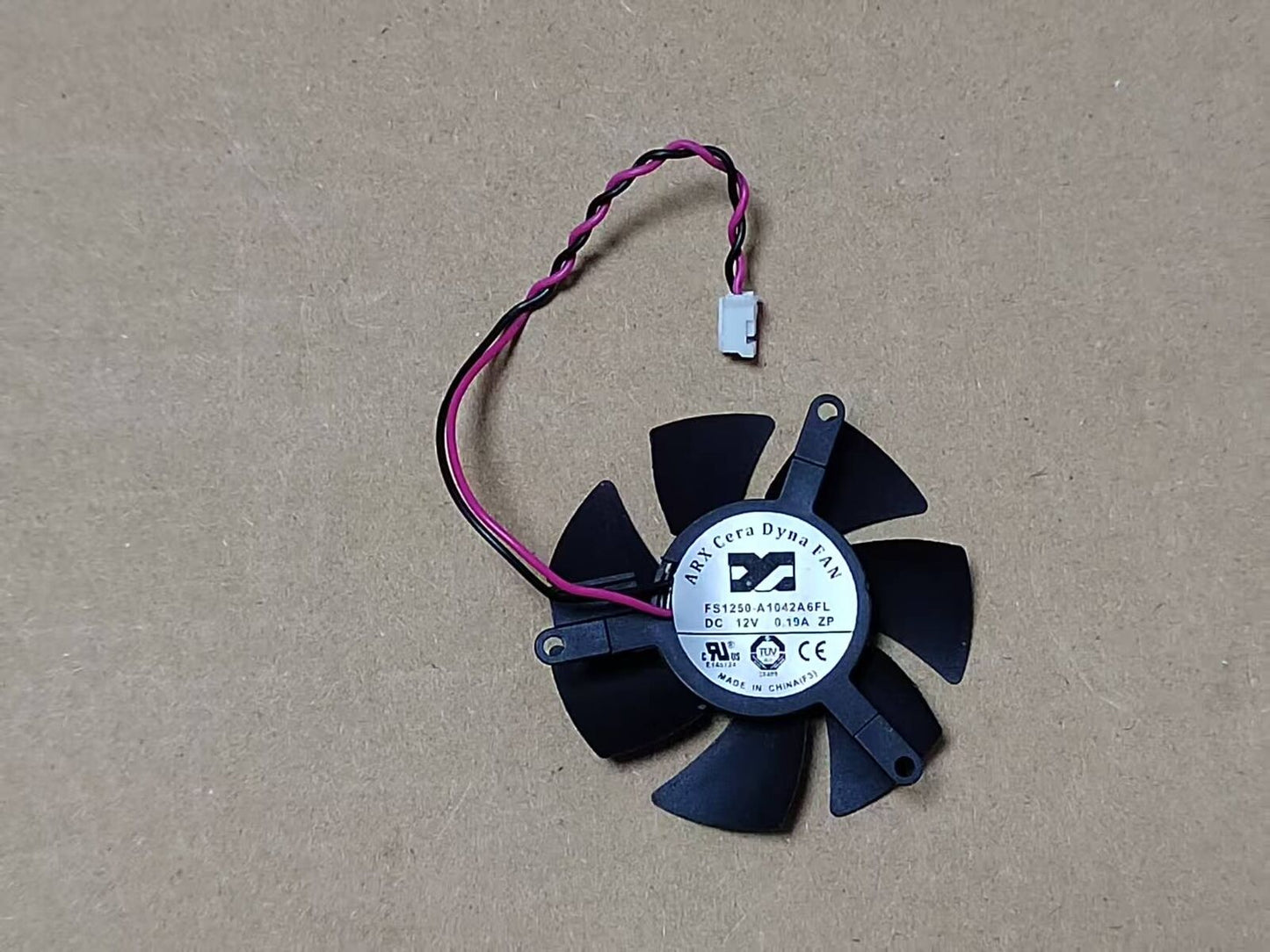 new For ARX FS1250-A1042A6FL DC 12V 0.19A 2-Wire Server Round Fan