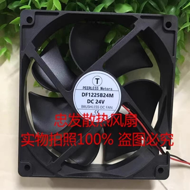 T PEERLESS Motors DF1225B24M DC24V 2-Wire High Airflow Cooling Fan