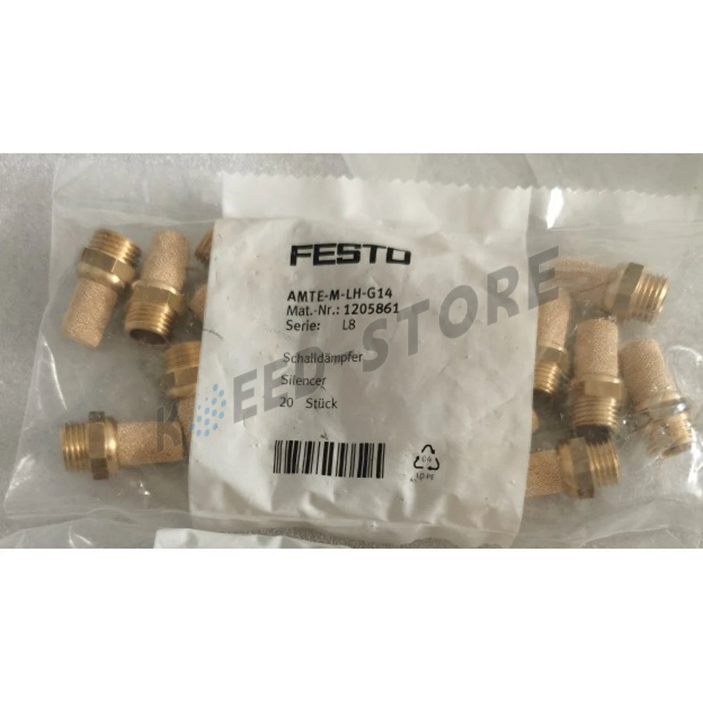 10PC FESTO AMTE-M-LH-G14 1205861 Brass Metal Muffler Quality assurance