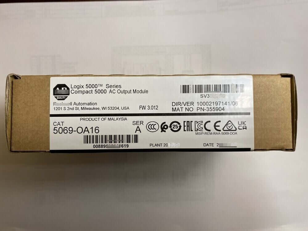 New Factory Sealed Logix 5000 AC Output Module AB 5069-OA16 - LOGIX