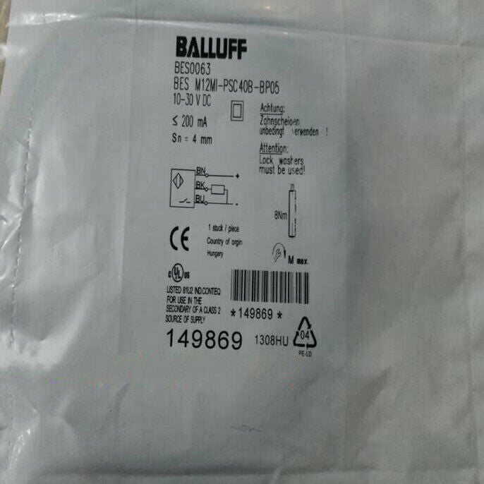 Proximity Sensor M12MI-PSC40B-BP05 Stock - BALLUFF