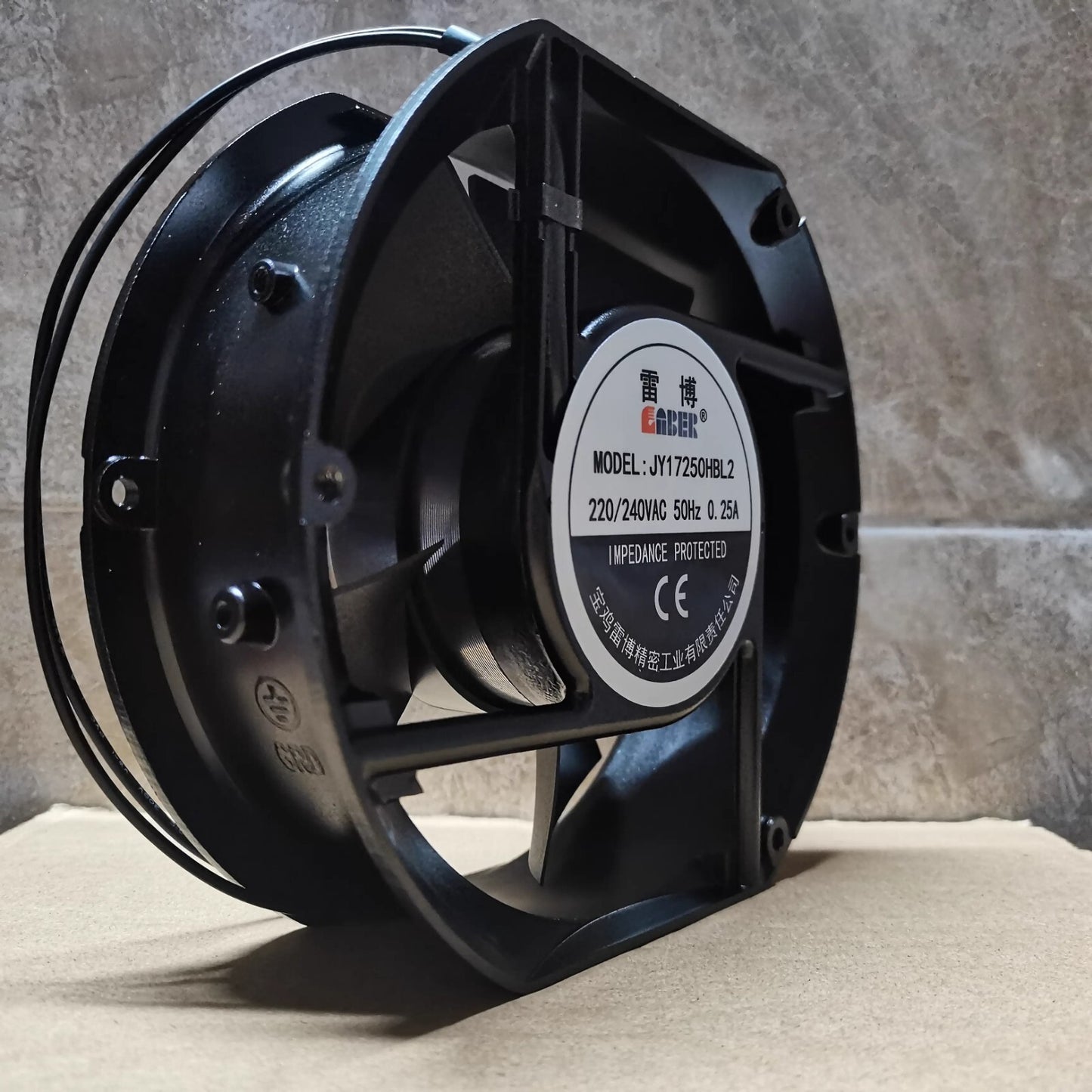 CABER JY17250HBL2 17251 AC220/240V 0.25A Cooling Fan