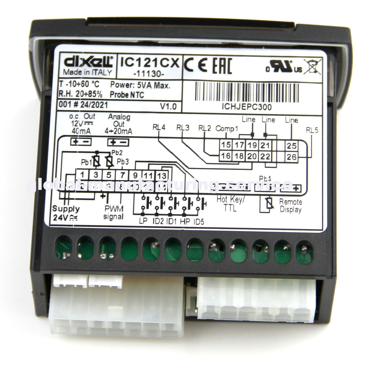 DIXELL IC121CX-11130 Professional Temperature Controller with Adjustments - DIXELL