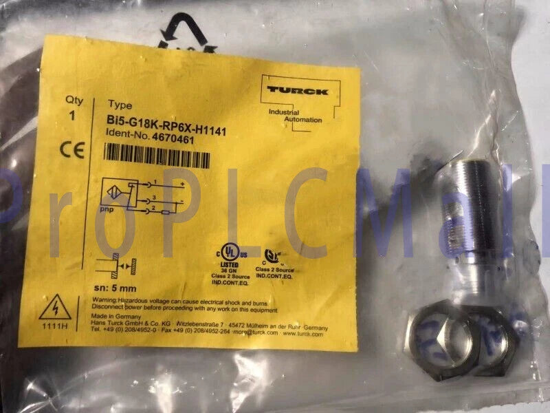 1PCS TURCK Bi5-G18K-RP6X-H1141 proximity switch!