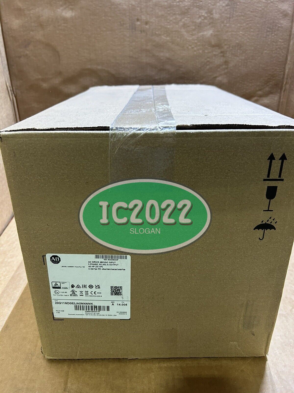 Allen Bradley PowerFlex 755 VFD - 20G11ND052JA0NNNNN Series A New - ALLEN BRADLEY