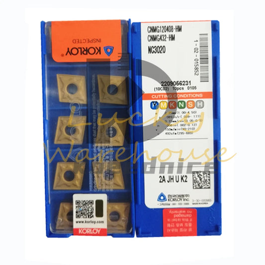 1PCS KORLOY CNMG120408-HM NC3020 Carbide Inserts CNC TOOL