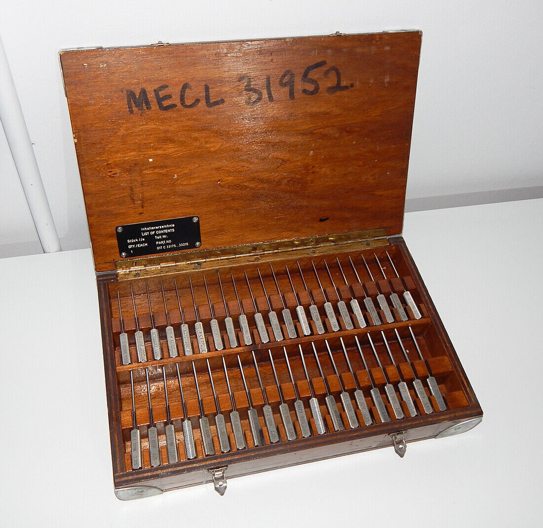 Used Test Pins Measuring Pins Gauge Set 41-Piece Set 1500-2500mm - PRECISION TOOLS