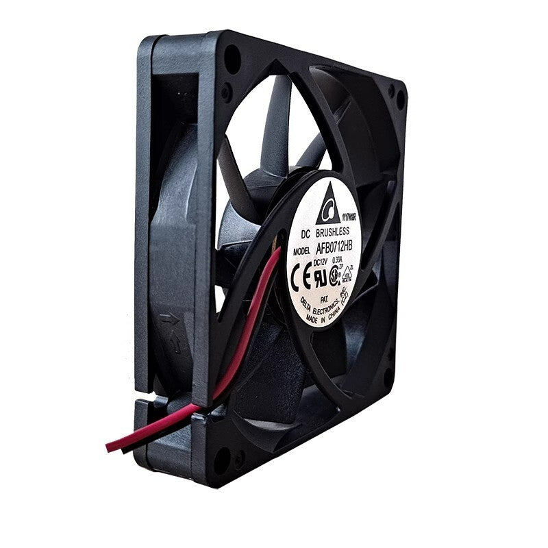 Delta AFB0712HB 7015 DC12V 0.33A 3800RPM 2-Wire DC Cooling Fan