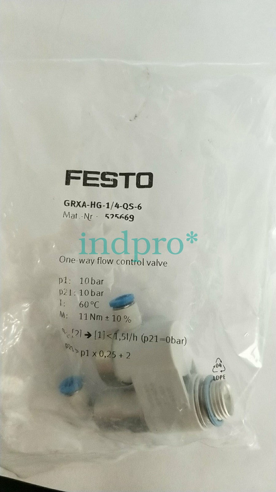 1pcs GRXA-HG-1/4-8 can be substitutedGRXA-HG-1/4-QS-6 525669 solenoid valve